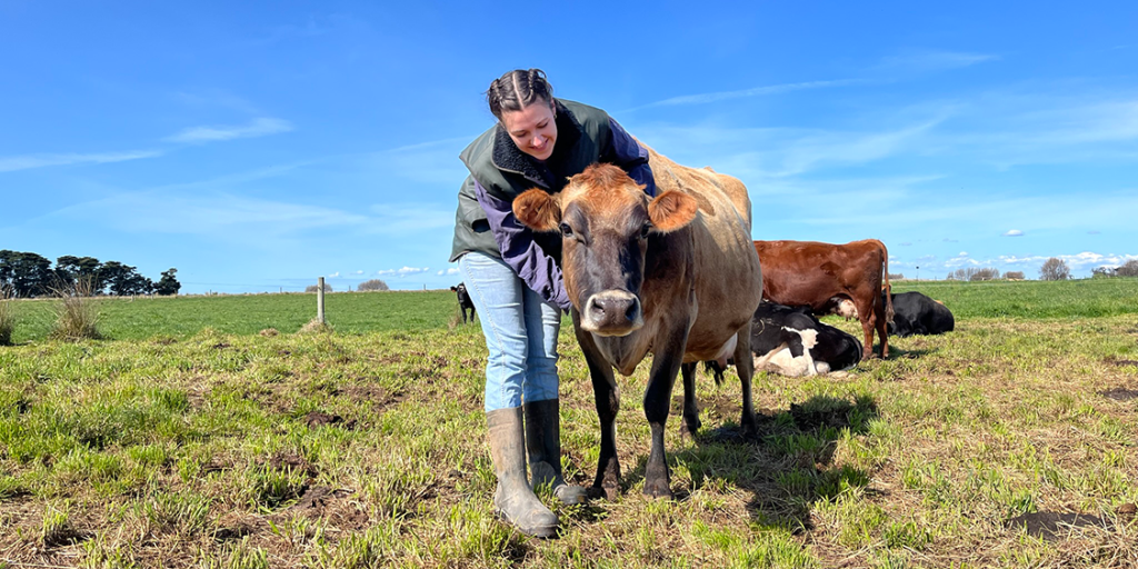 In 2022, Maya received the Shirley Harlock scholarship from Gardiner Foundation – now she is leveraging her academic journey to deepen her involvement in the dairy industry.